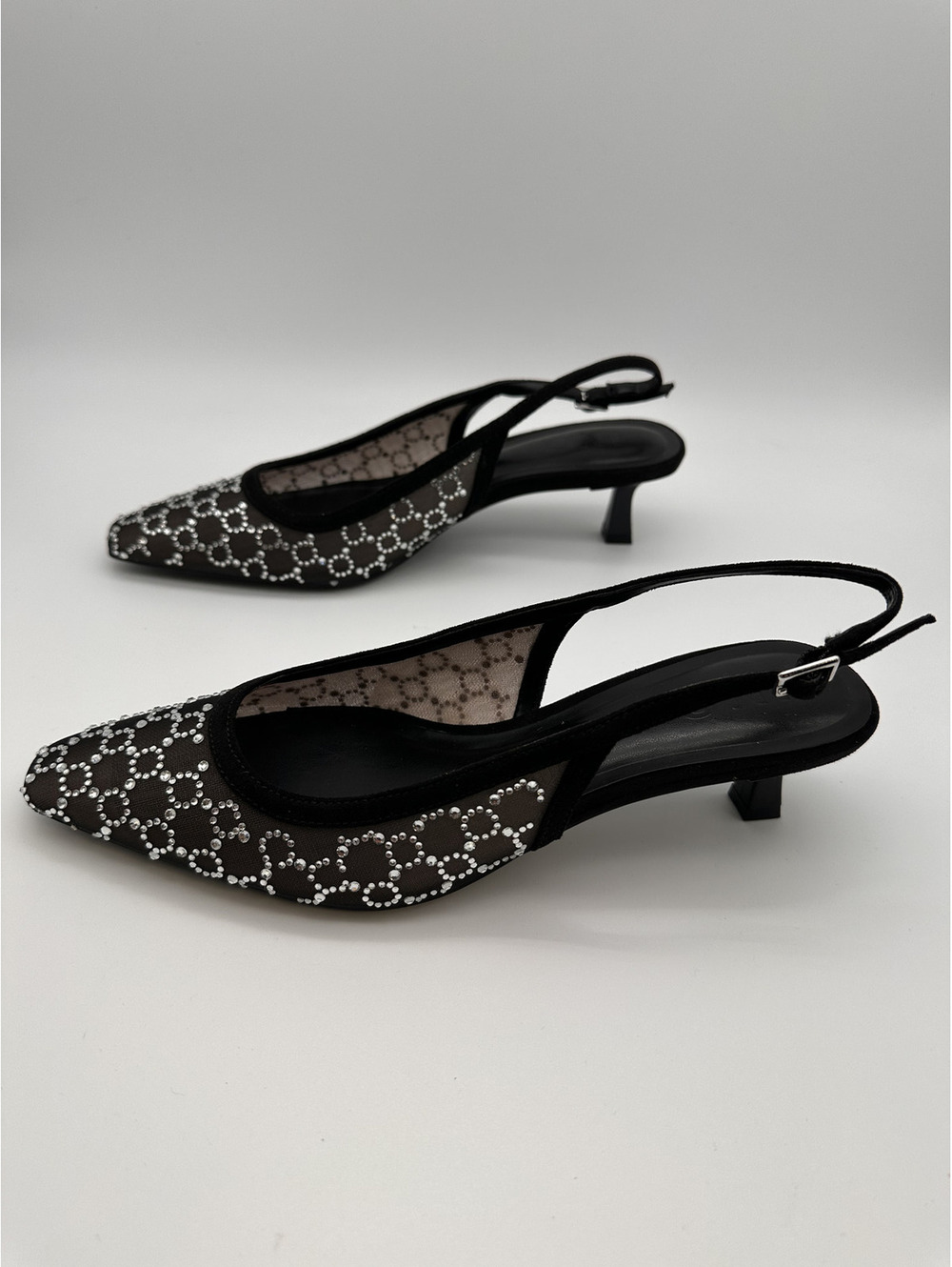I.N.C. International Concepts Geminif Black Slingback 8.5